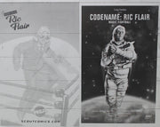 Codename Ric Flair: Magic Eightball #1 - Moonraker Homage - Cover - Black - Comic Printer Plate - PRESSWORKS