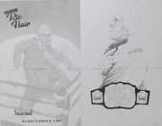 Codename Ric Flair: Magic Eightball #1  - In the Ring - Joe Bocardo Variant - Cover - Black - Comic Printer Plate - PRESSWORKS