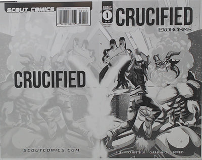 Crucified: Exorcisms #1 - Cover - Black - Comic Printer Plate - PRESSWORKS