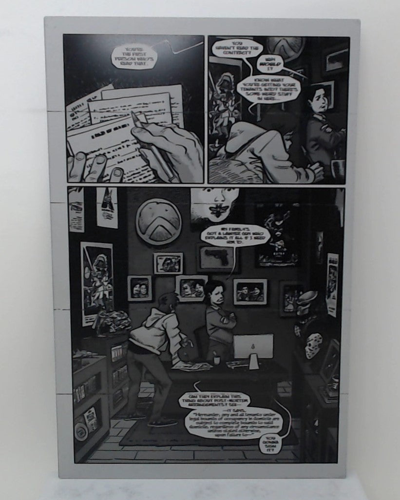 Deadfellows #1 - Page 4 - PRESSWORKS - Comic Art - Printer Plate - Black