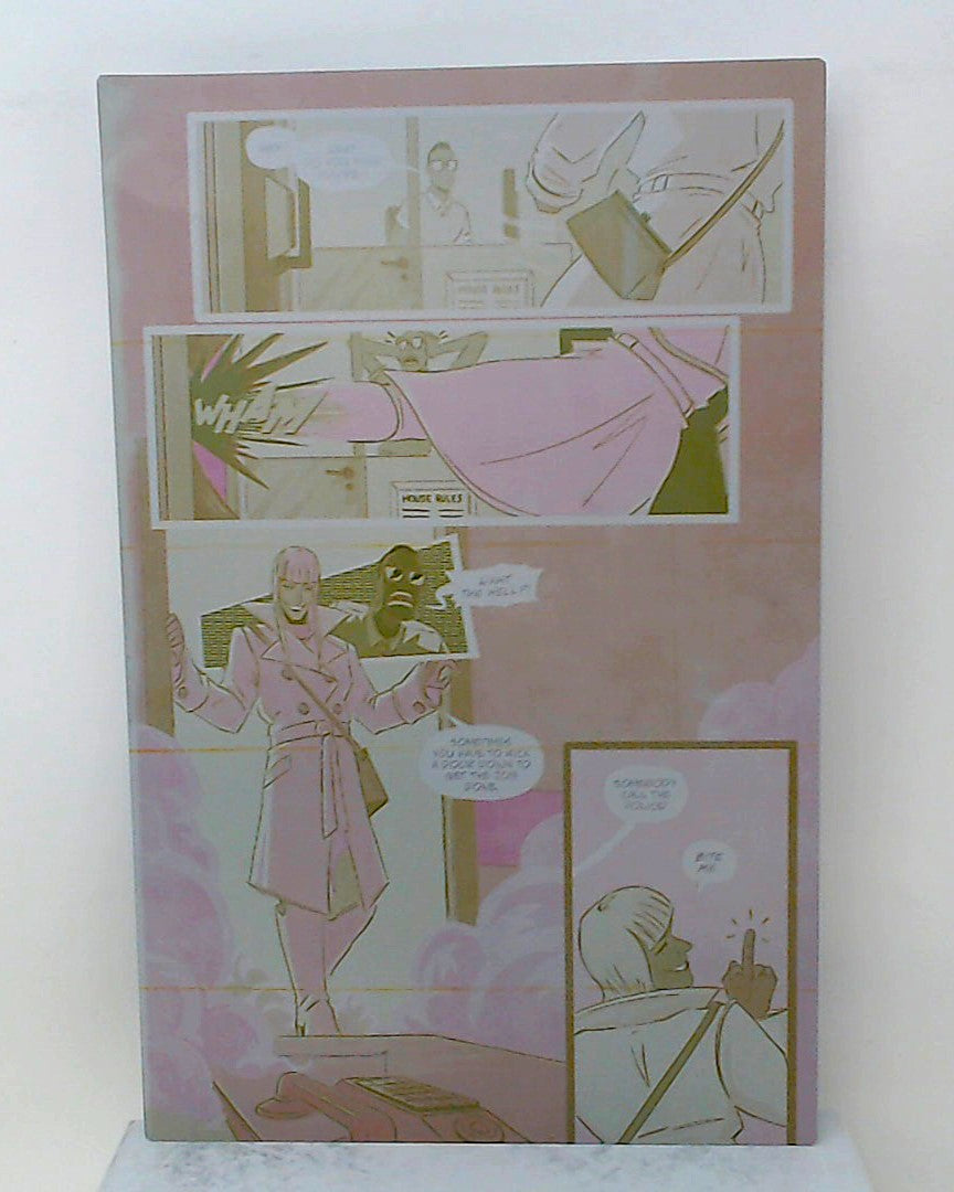Death Drop Drag Assassin #2 - Page 10 - Yellow - Comic Printer Plate - PRESSWORKS