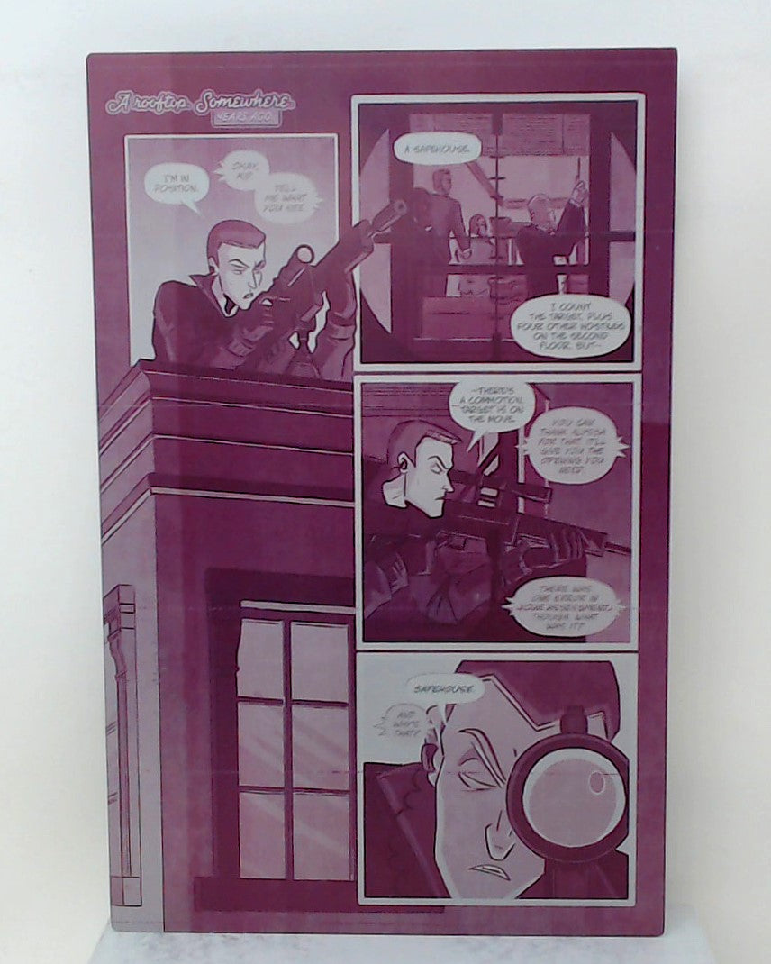 Death Drop Drag Assassin #2 - Page 1 - Magenta - Comic Printer Plate - PRESSWORKS