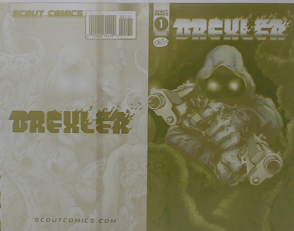 Drexler #1 - 1:50 Retailer Incentive Cover - Yellow - Printer Plate - PRESSWORKS - Comic Art - Nathan Kelly