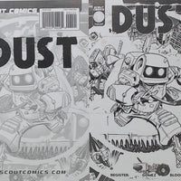 Dust #1 - 1:10 Retailer Incentive - Cover - Black - Comic Printer Plate - PRESSWORKS -  Aaron Conley