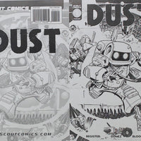 Dust #1 - 1:10 Retailer Incentive - Cover - Black - Comic Printer Plate - PRESSWORKS -  Aaron Conley