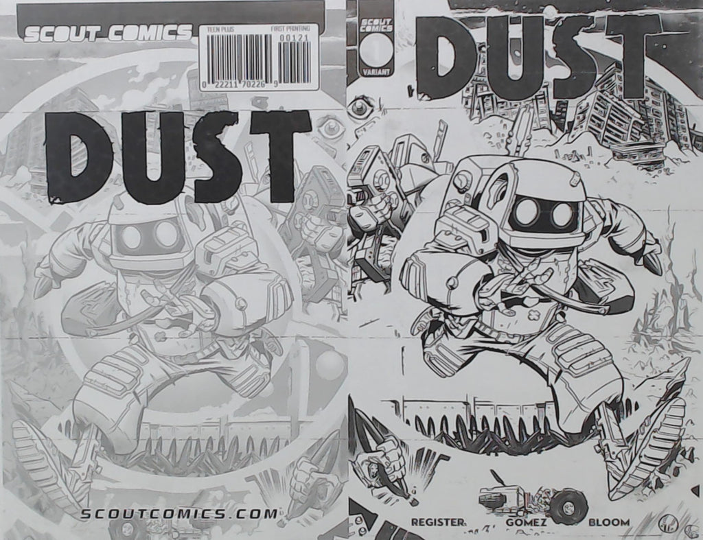 Dust #1 - 1:10 Retailer Incentive - Cover - Black - Comic Printer Plate - PRESSWORKS -  Aaron Conley