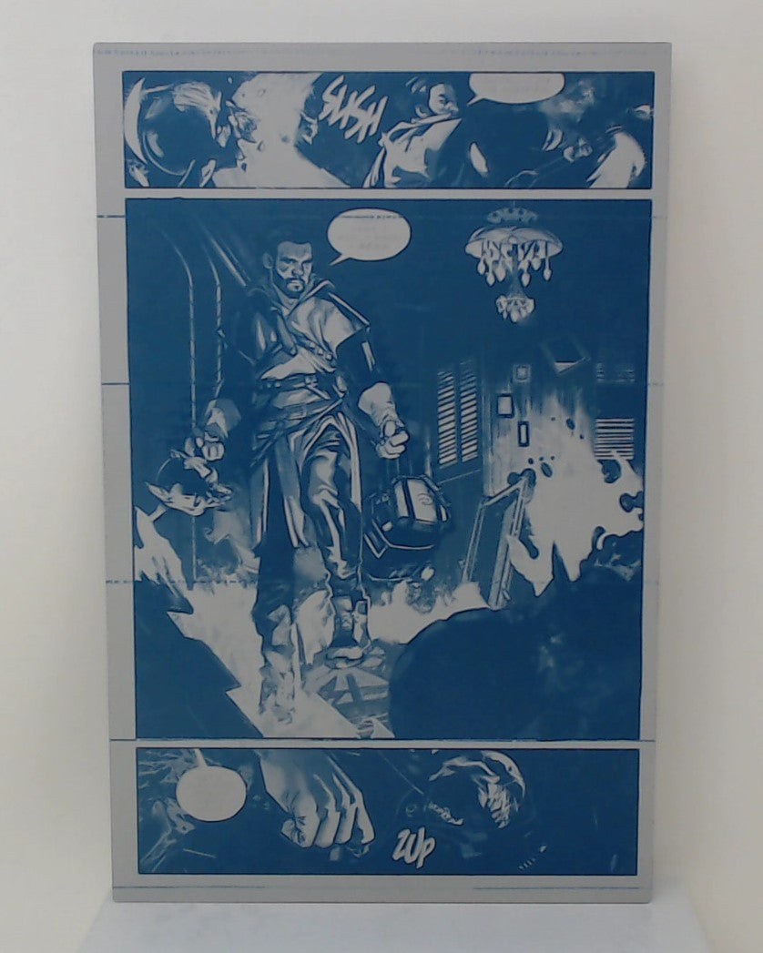 Greylock #1 - Page 10 - Cyan - Comic Printer Plate - PRESSWORKS