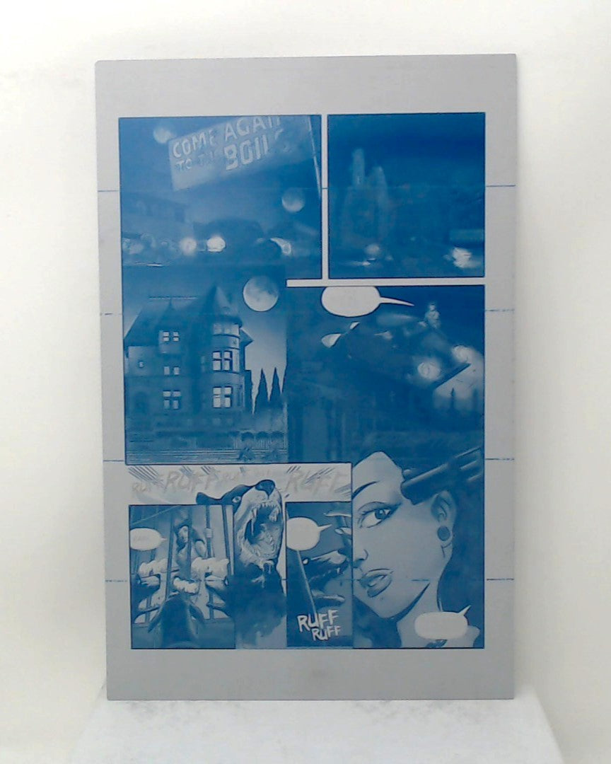 Lipstick Cliqa #1 - Page 9 - Cyan - Comic Printer Plate - PRESSWORKS