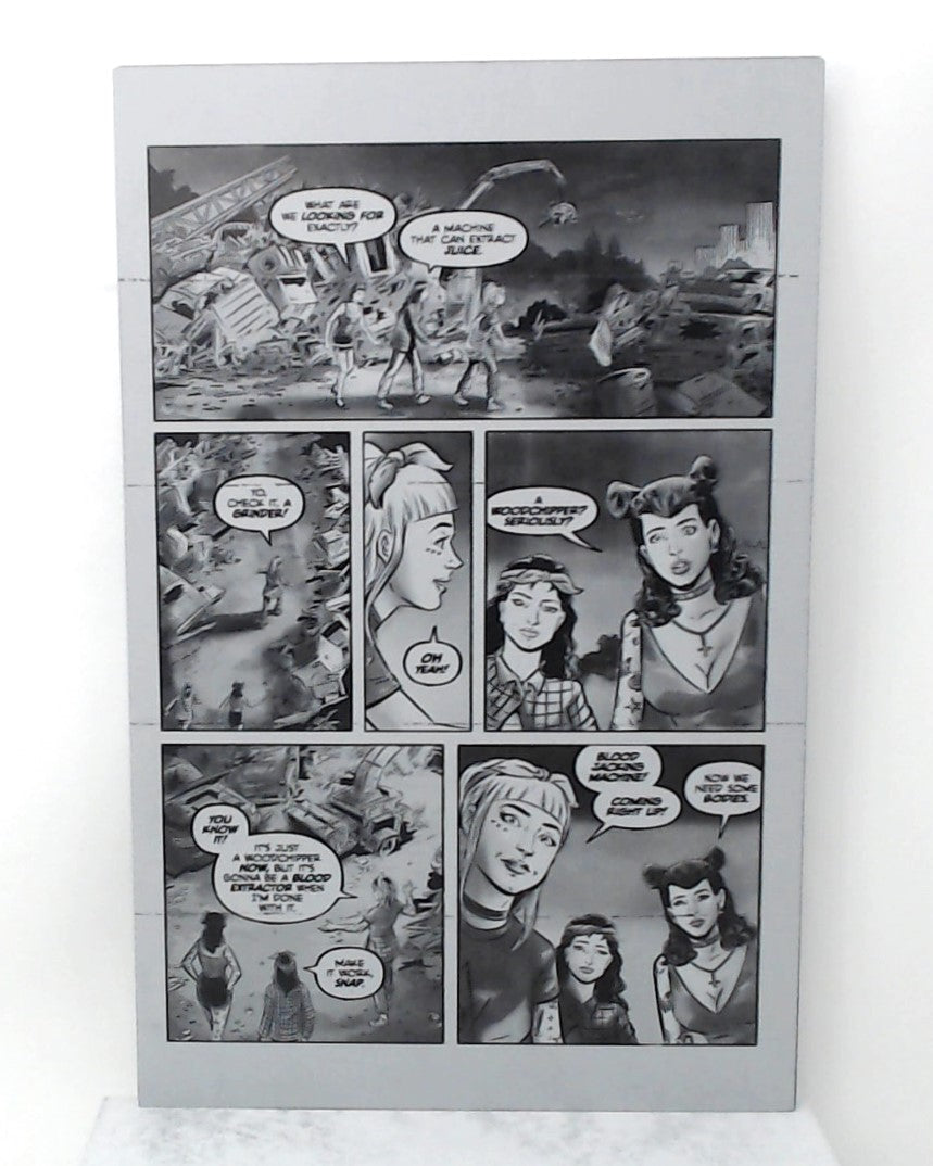 Lipstick Cliqa #1 - Page 22 - Black - Comic Printer Plate - PRESSWORKS