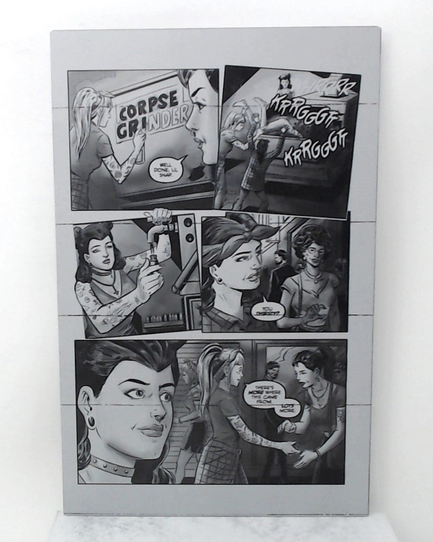 Lipstick Cliqa #1 - Page 24 - Black - Comic Printer Plate - PRESSWORKS