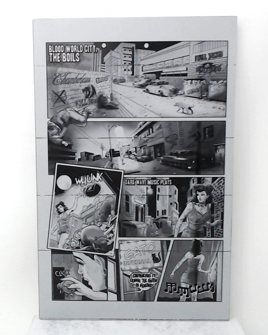 Lipstick Cliqa #1 - Page 2 - Black - Comic Printer Plate - PRESSWORKS
