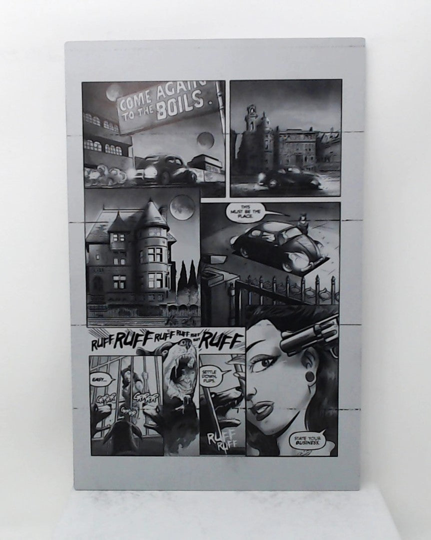 Lipstick Cliqa #1 - Page 9 - Black - Comic Printer Plate - PRESSWORKS