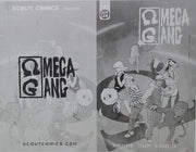 Omega Gang Ashcan- Cover - Black - Comic Printer Plate - PRESSWORKS