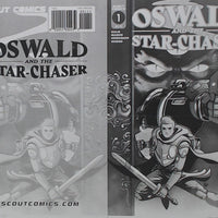 Oswald and the Starchaser #1 - Cover - Black - Comic Printer Plate - PRESSWORKS