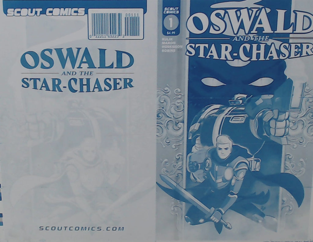 Oswald and the Starchaser #1 - Cover - Cyan - Comic Printer Plate - PRESSWORKS