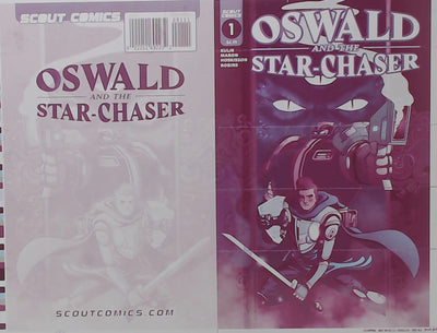 Oswald and the Starchaser #1 - Cover - Magenta - Comic Printer Plate - PRESSWORKS