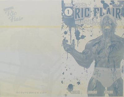 Codename Ric Flair: Magic Eightball #1  - Tyler Kirkham Variant - Cover - Yellow - Comic Printer Plate - PRESSWORKS