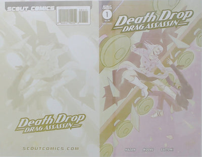 Death Drop Drag Assassin #1 - Cover - Yellow - Comic Printer Plate - PRESSWORKS