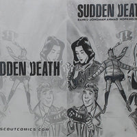 Sudden Death #1 -Webstore Exclusive - Cover - Black - Comic Printer Plate - PRESSWORKS