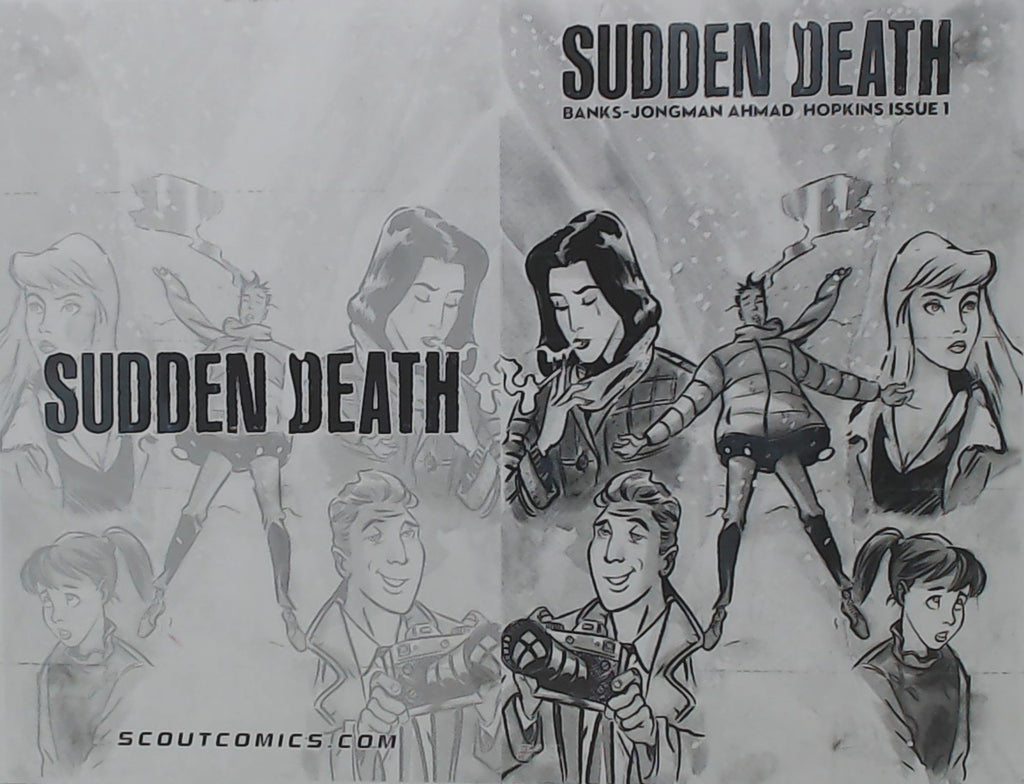 Sudden Death #1 -Webstore Exclusive - Cover - Black - Comic Printer Plate - PRESSWORKS