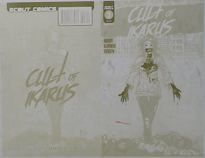 Cult of Ikarus #3 - Cover - Yellow - Comic Printer Plate - PRESSWORKS -Karl Slominiski