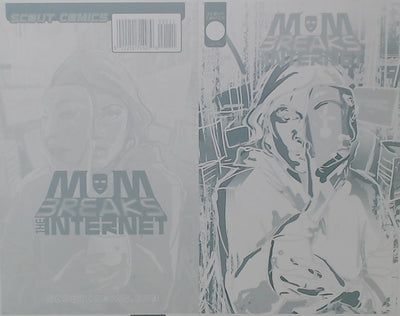 M.O.M. Breaks the Internet #1 - Cover - Yellow - Comic Printer Plate - PRESSWORKS