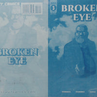 Broken Eye #3 - Cover - Cyan - Comic Printer Plate - PRESSWORKS