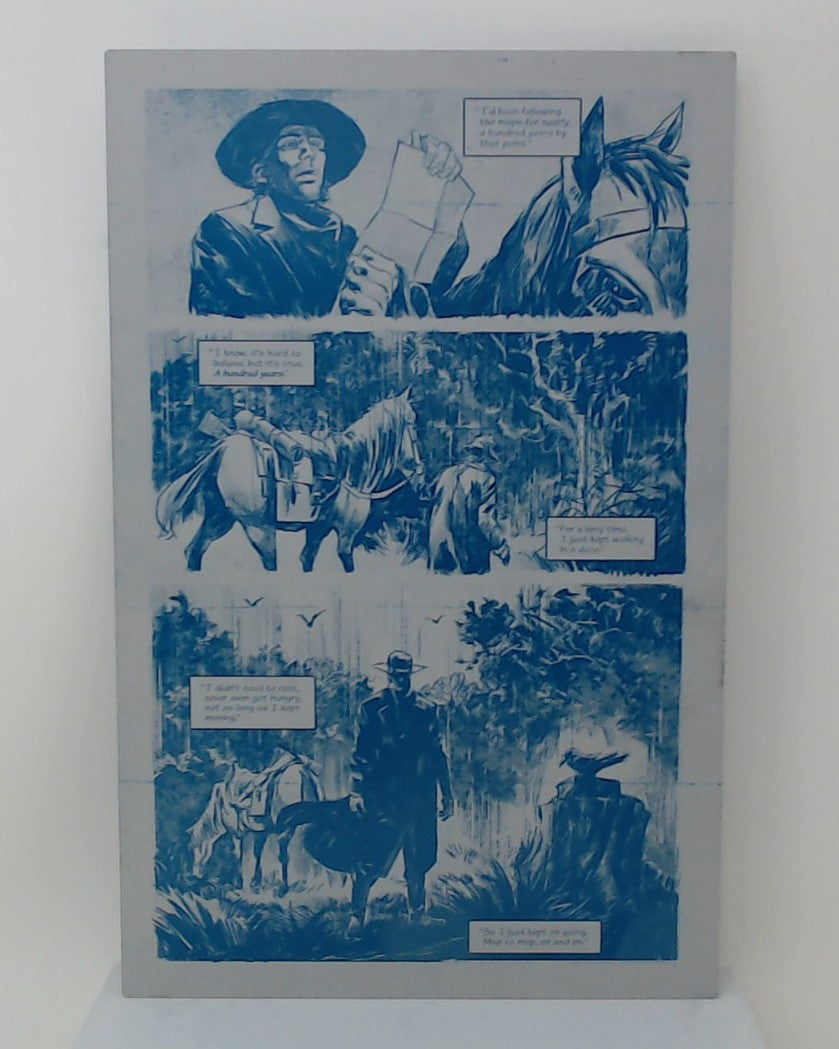 Forever Maps - Trade Paperback - Page 35 - Cyan - Comic Printer Plate - PRESSWORKS