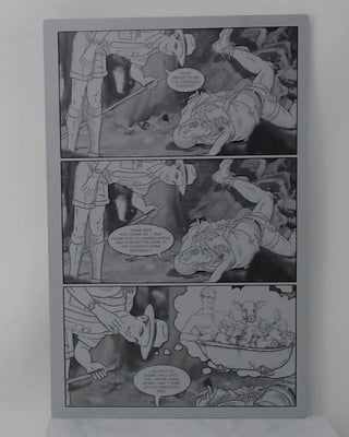 Ranger Stranger Trade Paperback - Kickstarter Edition -  Page 79 - Black - Comic Printer Plate - PRESSWORKS - Tyler Jensen