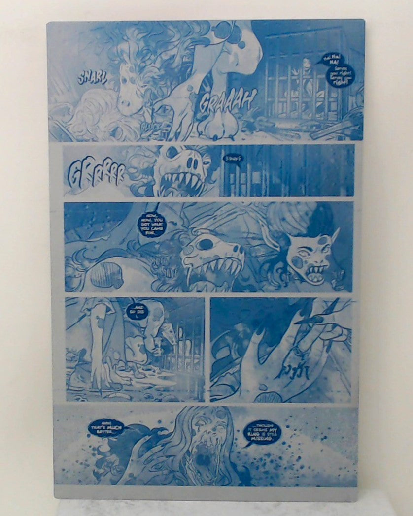 Snow White Zombie Apocalypse #5 - Page 23 - Cyan - Comic Printer Plate - PRESSWORKS