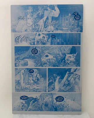 Snow White Zombie Apocalypse #5 - Page 23 - Cyan - Comic Printer Plate - PRESSWORKS