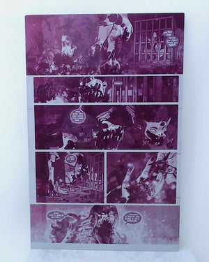 Snow White Zombie Apocalypse #5 - Page 23 - Magenta - Comic Printer Plate - PRESSWORKS