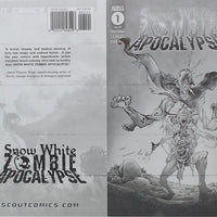Snow White Zombie Apocalypse #1 - 1:10 Retailer Incentive - Cover - Black - Comic Printer Plate - PRESSWORKS - Hyeondo Park