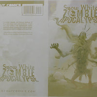 Snow White Zombie Apocalypse #1 - 1:10 Retailer Incentive - Cover - Yellow - Comic Printer Plate - PRESSWORKS - Hyeondo Park