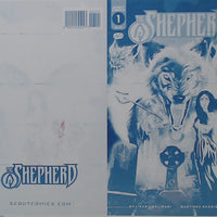 Shepherd: The Tether #1 -  1:10 Retailer Incentive - Cover - Cyan - Comic Printer Plate - PRESSWORKS - Jaime Martinez