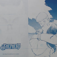 Shepherd: The Tether #1 - Webstore Exclusive - Cover - Cyan  - SIGNED - Comic Printer Plate - PRESSWORKS