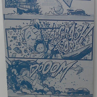 Blood Run #1 - Page 10 - Cyan - Comic Printer Plate - PRESSWORKS - Stephen Cardoselli