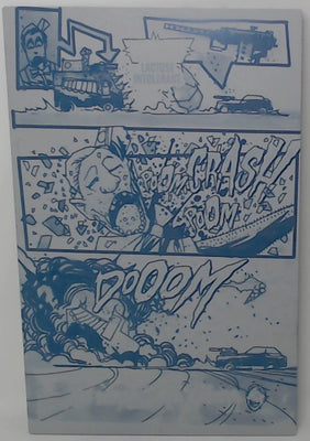 Blood Run #1 - Page 10 - Cyan - Comic Printer Plate - PRESSWORKS - Stephen Cardoselli