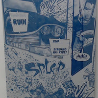 Blood Run #1 - Page 16 - Cyan - Comic Printer Plate - PRESSWORKS - Stephen Cardoselli