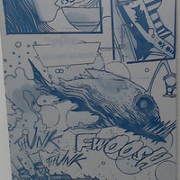 Blood Run #1 - Page 23 - Cyan - Comic Printer Plate - PRESSWORKS - Stephen Cardoselli