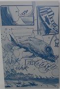 Blood Run #1 - Page 23 - Cyan - Comic Printer Plate - PRESSWORKS - Stephen Cardoselli