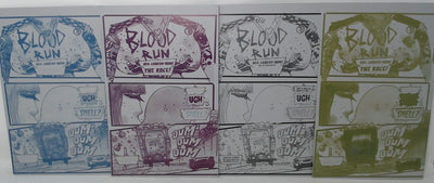 Blood Run #1 - Page 31 - Warhol - Cyan - Magenta - Yellow - Black - Comic Printer Plates - PRESSWORKS - Stephen Cardoselli