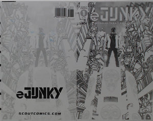 eJUNKY #1 - Cover - Black - Comic Printer Plate - PRESSWORKS - Darick Robertson