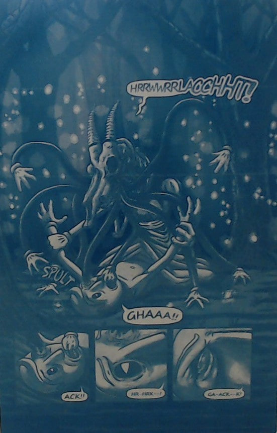 Mare Hollow: The Shoemaker #1 - Page 14 - Cyan - Comic Printer Plate - PRESSWORKS