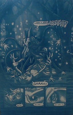 Mare Hollow: The Shoemaker #1 - Page 14 - Cyan - Comic Printer Plate - PRESSWORKS