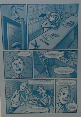 Mare Hollow and the Shoemaker #1 - Page 18 - Cyan - Comic Printer Plate - PRESSWORKS