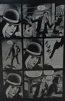 Midnight Western Theatre #1 - Second Print - Page 10 - Black - Comic Printer Plate - PRESSWORKS