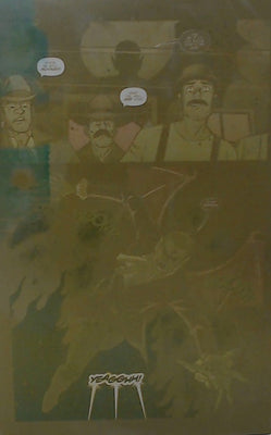 Midnight Western Theatre #1 - Second Print - Page 14 - Yellow - Comic Printer Plate - PRESSWORKS