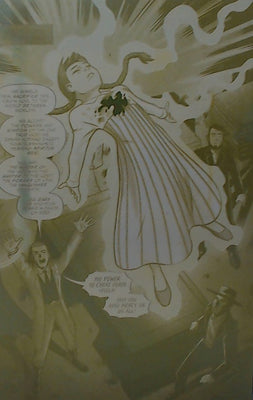 Midnight Western Theatre: Witch Trials #1 - Page 1 - Yellow - Comic Printer Plate - PRESSWORKS