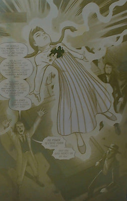 Midnight Western Theatre: Witch Trials #1 - Page 1 - Yellow - Comic Printer Plate - PRESSWORKS